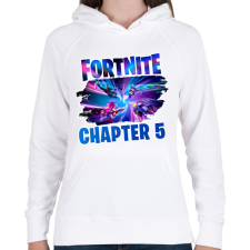 PRINTFASHION Fortnite - Női kapucnis pulóver - Fehér női pulóver, kardigán