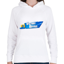PRINTFASHION Fortnite - Női kapucnis pulóver - Fehér női pulóver, kardigán