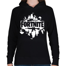 PRINTFASHION fortnite - Női kapucnis pulóver - Fekete női pulóver, kardigán