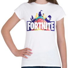 PRINTFASHION Fortnite - Női póló - Fehér női póló