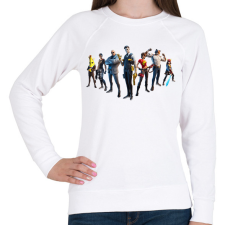 PRINTFASHION Fortnite - Női pulóver - Fehér női pulóver, kardigán