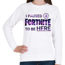 PRINTFASHION Fortnite - Női pulóver - Fehér női pulóver, kardigán