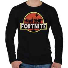 PRINTFASHION Fortnite Park - Férfi hosszú ujjú póló - Fekete férfi póló