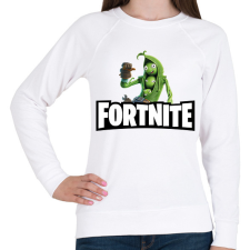 PRINTFASHION Fortnite Peabody - Női pulóver - Fehér női pulóver, kardigán