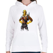 PRINTFASHION Fortnite Player - Női kapucnis pulóver - Fehér női pulóver, kardigán