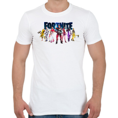 PRINTFASHION Fortnite poster 7  - Férfi póló - Fehér