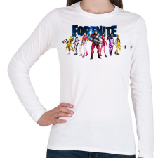 PRINTFASHION Fortnite poster 7  - Női hosszú ujjú póló - Fehér női póló