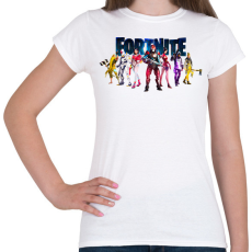 PRINTFASHION Fortnite poster 7  - Női póló - Fehér