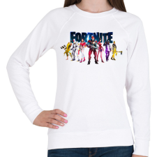 PRINTFASHION Fortnite poster 7 - Női pulóver - Fehér női pulóver, kardigán
