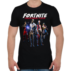 PRINTFASHION FORTNITE PROFI JÁTÉKOS - Férfi póló - Fekete