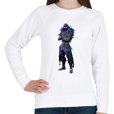 PRINTFASHION Fortnite - Raven Full - Női pulóver - Fehér