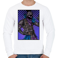PRINTFASHION Fortnite Raven Kinézet - Férfi pulóver - Fehér férfi pulóver, kardigán