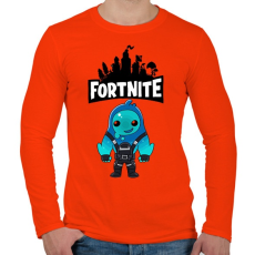 PRINTFASHION Fortnite rippley - Férfi hosszú ujjú póló - Narancs