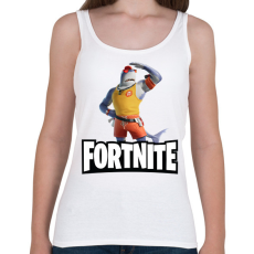 PRINTFASHION Fortnite Safety First Steve - Női atléta - Fehér