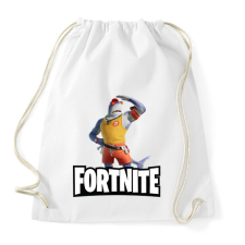 PRINTFASHION Fortnite Safety First Steve - Sportzsák, Tornazsák - Fehér tornazsák