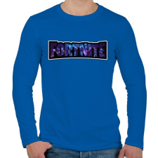 PRINTFASHION Fortnite season10 - Férfi hosszú ujjú póló - Királykék férfi póló