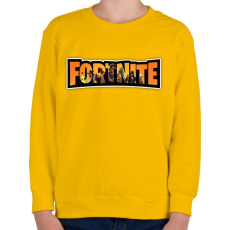 PRINTFASHION Fortnite season8 - Gyerek pulóver - Sárga