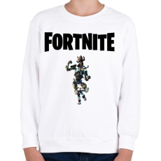 PRINTFASHION Fortnite Shadow Mecha Kitty - Gyerek pulóver - Fehér