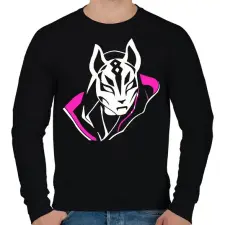 PRINTFASHION Fortnite skin - Férfi pulóver - Fekete férfi pulóver, kardigán