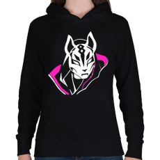 PRINTFASHION Fortnite skin - Női kapucnis pulóver - Fekete