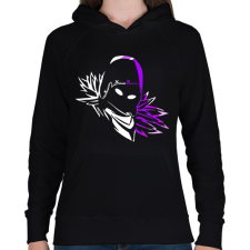 PRINTFASHION Fortnite skin - Női kapucnis pulóver - Fekete női pulóver, kardigán