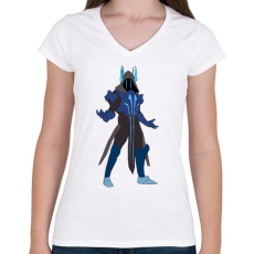 PRINTFASHION Fortnite Skin - Női V-nyakú póló - Fehér