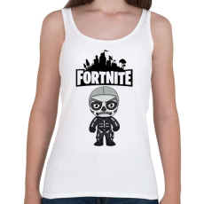 PRINTFASHION Fortnite Skull trooper - Női atléta - Fehér