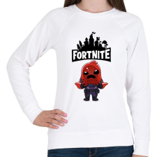 PRINTFASHION Fortnite Sludge - Női pulóver - Fehér női pulóver, kardigán