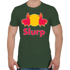 PRINTFASHION FORTNITE - Slurp - Férfi póló - Katonazöld