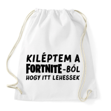 PRINTFASHION Fortnite - Sportzsák, Tornazsák - Fehér tornazsák