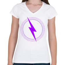 PRINTFASHION FORTNITE - STORM RUN! - Női V-nyakú póló - Fehér női póló
