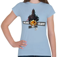 PRINTFASHION Fortnite születésnap - Női póló - Világoskék