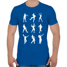 PRINTFASHION Fortnite táncok - Férfi póló - Királykék férfi póló