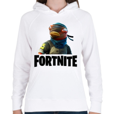 PRINTFASHION Fortnite_Triggerfish - Női kapucnis pulóver - Fehér