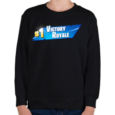 PRINTFASHION Fortnite win - Gyerek pulóver - Fekete gyerek pulóver, kardigán