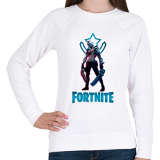 PRINTFASHION Fortnite: X-Lord - Női pulóver - Fehér