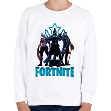 PRINTFASHION Fortnite: X-Lord, Ultima Knight, Y0ND3R - Gyerek pulóver - Fehér gyerek pulóver, kardigán
