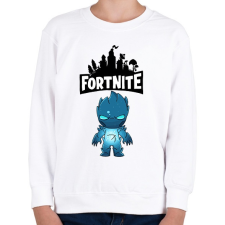 PRINTFASHION Fortnite Zero skin - Gyerek pulóver - Fehér gyerek pulóver, kardigán