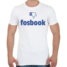 PRINTFASHION fosbook - Férfi póló - Fehér