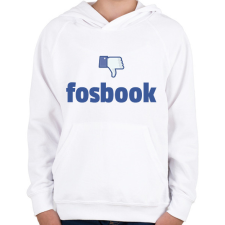 PRINTFASHION fosbook - Gyerek kapucnis pulóver - Fehér gyerek pulóver, kardigán