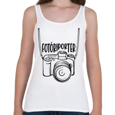 PRINTFASHION Fotóriporter - Női atléta - Fehér
