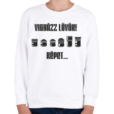 PRINTFASHION Fotós - Gyerek pulóver - Fehér gyerek pulóver, kardigán