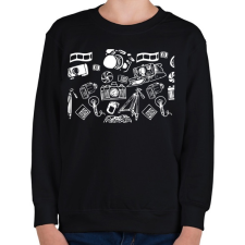 PRINTFASHION Fotós póló - Gyerek pulóver - Fekete gyerek pulóver, kardigán