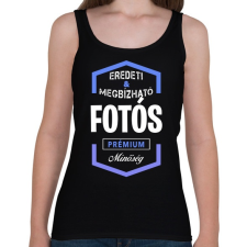 PRINTFASHION Fotós prémium minőség - Női atléta - Fekete női trikó
