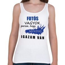 PRINTFASHION Fotós vagyok... - Női atléta - Fehér