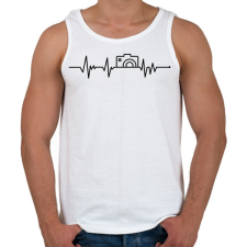 PRINTFASHION Fotózás ekg - Férfi atléta - Fehér atléta, trikó