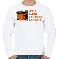 PRINTFASHION Fotózás - Férfi pulóver - Fehér
