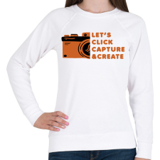 PRINTFASHION Fotózás - Női pulóver - Fehér női pulóver, kardigán