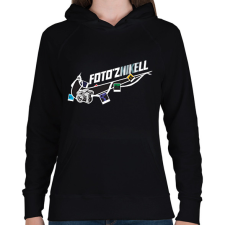 PRINTFASHION fotózNIKEll - Női kapucnis pulóver - Fekete női pulóver, kardigán