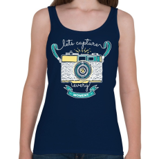 PRINTFASHION Fotózz minden pillanatot! - Női atléta - Sötétkék